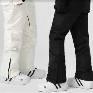 멜빵스키바지 남녀 스노우멜빵보드복 방한복 따뜻한 스노우보드복하의 서스펜더 커플 기모