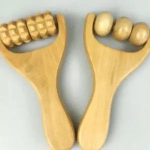 [골드스마일]나무 마사지기 롤러 지압 괄사 마사지