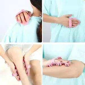 [골드스마일]림프절 마사지 순환 종아리 롤러 헨드 마사지기