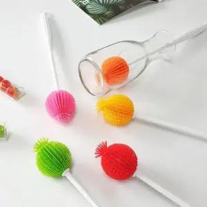 [골드스마일]젖병 세척용 실리콘 브러쉬 텀블러 설거지 청소솔