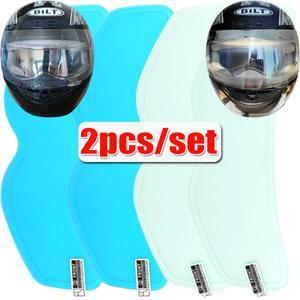 비오는 날 라이딩 헬멧 햇빛 차단 눈부심 방지 김서림 스티커 바이크 오토바이 방수  필름 1/2개