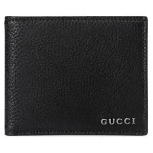 [명품] 메탈로고 블랙레더 남성 반지갑 771148AABXM1000