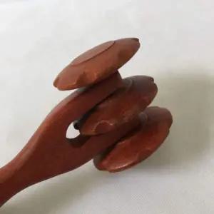 [셀러에이드]안마기 지압봉 마사지 손안마 나무 롤러