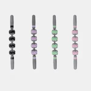 [골드스마일]마사지 롤러 스틱 4볼 허벅지 기구 목 어깨 마사지봉 도구