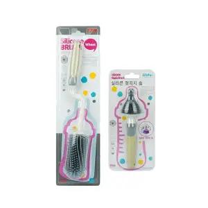 [골드스마일]브러쉬 젓병솔 세트 회전솔 실리콘 세척솔 솔 젖병세