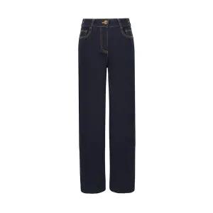 [크로커다일레이디] 크로커다일레이디기모 와이드 청바지CLCWDP102