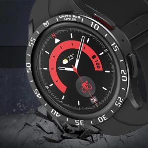 삼성 갤럭시 워치 8 7 6 클래식 5 프로 45mm 40/43/46/47mm 프레임 범퍼 + 다이얼 베젤 링 강화유리 스크린