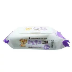 [골드스마일]애견 물티슈 발바닥 엉덩이 강아지 크리너 80매