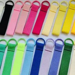 [하프클럽/]컬러 스트랩키링 패브릭 키홀더 키링꾸미기 네임택