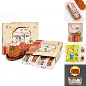 (14개입 490g) 찹쌀 약과/간식/고급/한입/도너츠/대용량/꼬마/도넛/정통/개별/포장/과자/세트/스낵/꿀약과