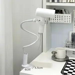 화장실 거치대 헤어드라이기 핸즈프리 집게 드라이어 고정