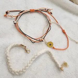 [라일리쥬얼리] Rly 해바라기 3종세트 발찌 재물운 끈 행운 우정발찌