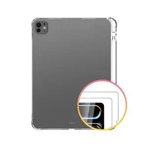 아이패드 에어 4세대 펜슬 젤리 케이스+강화유리 2매 세트