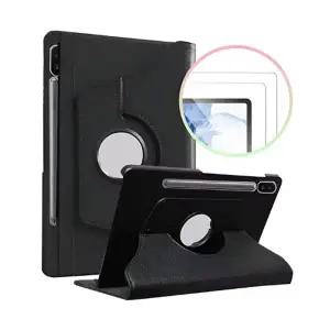 갤럭시탭A8 10.5 회전 케이스+강화유리 2매 세트