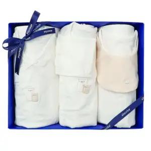 [갤러리아] (압소바배냇저고리세트)베어디모달저고리+배냇슈트슈트+우주복3종세트(A2C-10105SET)