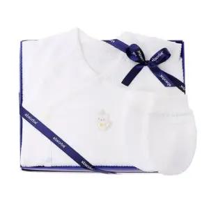 [갤러리아] 베앙코튼모달배냇슈트+손싸개2종세트(A1A-101162)  태교,출산 축하예쁜아기옷