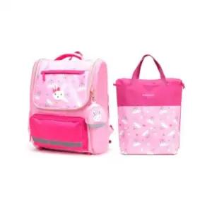 [룽스]책가방 캐슬하트 보조가방 어린이백팩 세트