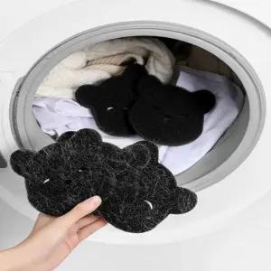 곰돌이 디자인 세탁기 먼지 털 제거 거름망 세탁필터 털세탁 세탁필터 털제거 그물망