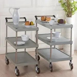 무따 다용도카트3단회색 중800 운반구 핸드카트 서빙 대차 운반구 앵글달리