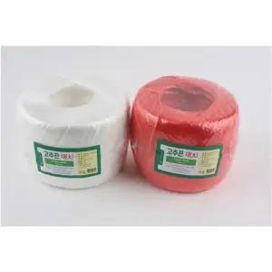 고추끈 고정줄 농사용끈 대 흰색 빨강 약 30mmX520m 고추끈 고추고정줄 유인줄 농사용