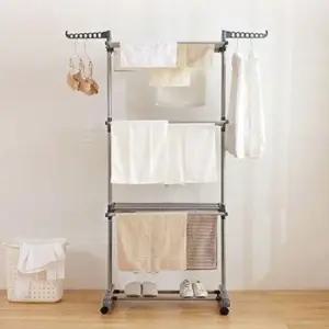 아파트 빨래 건조대 수직 튼튼한 대형 걸이대 이동식 베란다빨래건조대 이불건조대