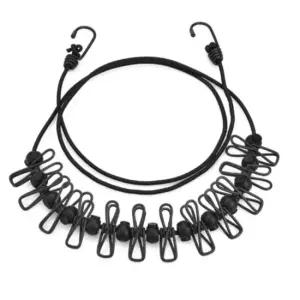 캠핑 야외 빨래줄 휴대용 여행용 빨래집게 빨래걸이 옥상빨래줄 야외빨래줄 실내빨래줄