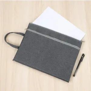 [룽스]서류 포켓 학습지 3색 1개 A4 A4서류파우치