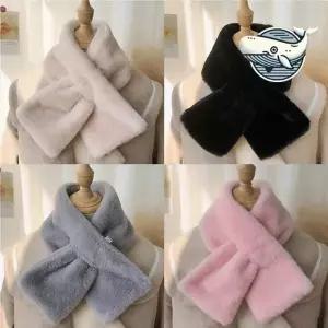 겨울 따뜻한 에코퍼 머플러 귀여운 목도리 토끼털 겨울목도리 여우털 방한용품 머플러 부드러운 넥워머