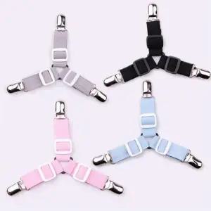 [마이모노샵] 침대 이불 쇼파패드 고정 3줄 파스텔 커버집게 5개