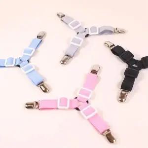 [마이모노샵] 침대 시트 이불 패드 밀림방지 고정 밴드 집게 5개