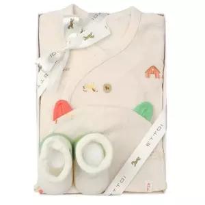 [갤러리아] *출산,임신축하*모렛츠배내가운모자,양말SET(07T117103 1)