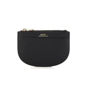 아페쎄 PXAWV F63439 LZZ BLACK 데미룬 하프문 지퍼 카드 카드 지갑