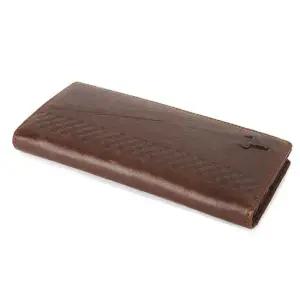 클래식 가죽 남성 아저씨 카드 지갑 선물 장지갑 브라운