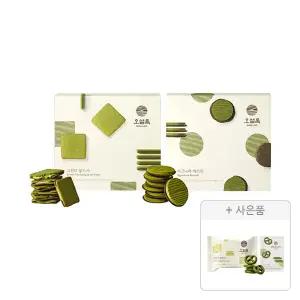 오설록 그린티랑드샤 10입, 1개+시그니처 비스킷 10입, 1개+증정(그린티웨하스 17g, 1개+말차프레첼 11g, 1개)
