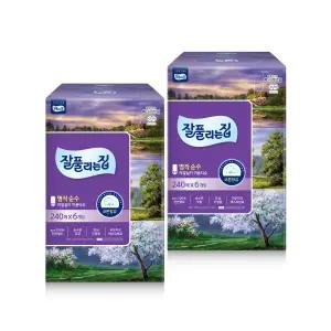 잘풀리는집 명작순수 미용티슈, 240매, 6입, 2개