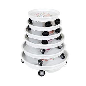 [바퀴 원형 화분받침대] 바퀴형 물받이화분대 화분정리대 화분대 물받이받침 원예용품