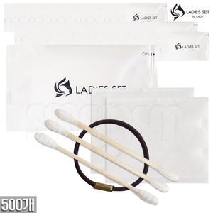 일회용 레이디세트 500개 면봉 화장솜 헤어링 세트 호텔용 뷰티소품