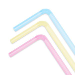 7mm 혼합 자바라 빨대 카페 일회용 테이크아웃 주름형 스트로우 1박스 8000개