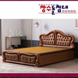 장수돌침대 9731QE_흙- 퀸침대 좌우분리난방 온열찜질