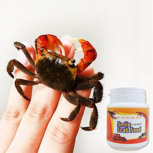 미니~대사이즈 도둑게+사료 스마일크랩 키우기 스마일게 도둑게사료