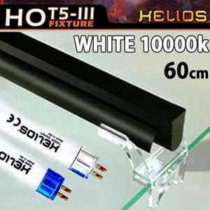 헬리오스 T5 조명등 (화이트 10000k) 60cm /수족관 어항 수조 수초 고출력 램프 열대어 모스 등커버 등 2자