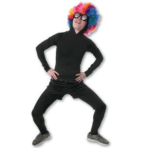 성인쫄쫄이의상 반바지세트(블랙) 스판 전신타이즈