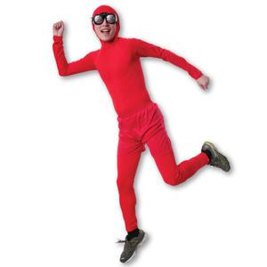 성인쫄쫄이의상 반바지세트(레드) 스판 전신타이즈