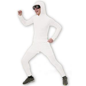 성인쫄쫄이의상 반바지세트(화이트) 스판 전신타이즈