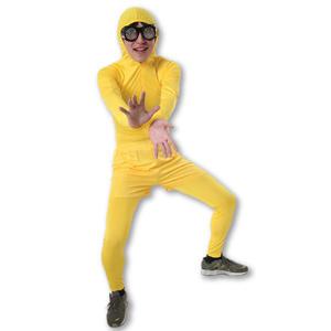 성인쫄쫄이의상 반바지세트(옐로우) 스판 전신타이즈