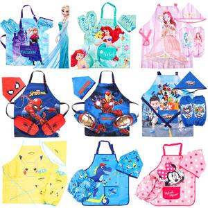 앞치마세트 보조가방 신발주머니 신주머니 에코백 미술가운 어린이집 유치원 방수 두건 토시 유아 아동