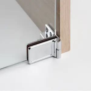 장식장 무타공 유리 경첩 인도어 크롬 사각 상하 1세트 가구 진열장