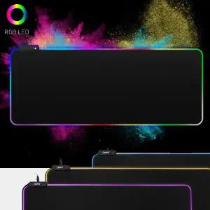 RGB LED 게이밍 마우스패드 키보드 장패드 780x300mm 대형 데스크매트 OMP-LED
