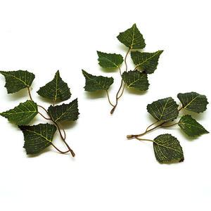 자작나무잎 24장/화이트잎 24장/화이트가지/자작나무가지/조화나뭇잎/조화장식/인조조경