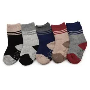 파일벤 4켤레 국산 아동 겨울 방한 통파일 양말 세트 남아 여아 어린이 유아 아기 초등 학생 주니어